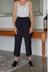OPRA WIDE LEG CROP - blk stripe